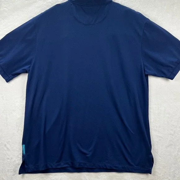 Tommy Bahama Relax Polo Shirt Mens XL Blue Pima Cotton Blend Short Sleeve - Picture 3 of 7